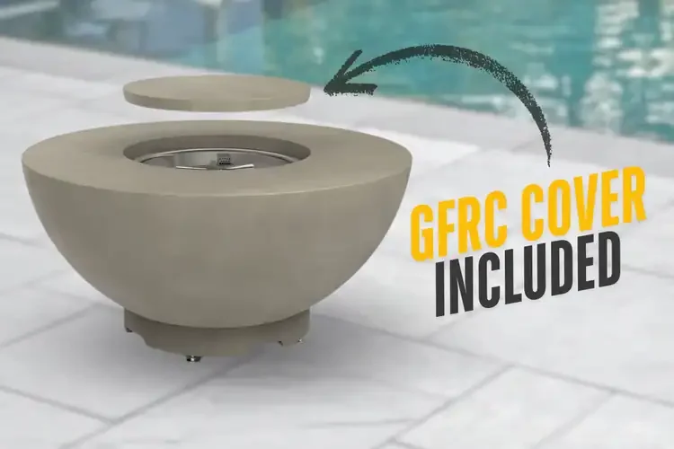 American Fyre Designs 48" Chat Gas Fire Bowl GFRC Cover