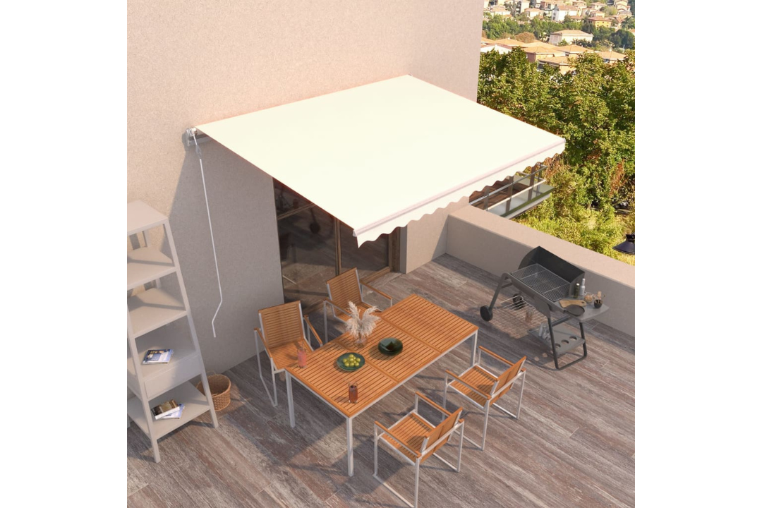 Automatic Retractable Awning 400x300 cm in Cream
