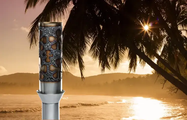 Plumeria Electronic Ignition Gas Tiki Torch Tropical Beach