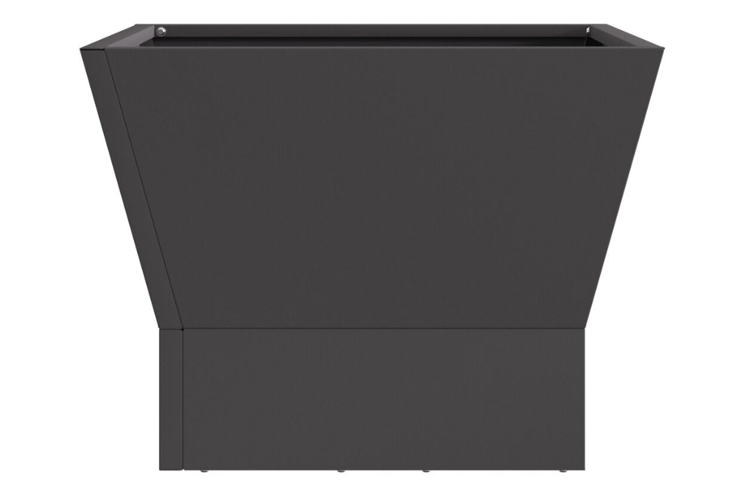 Rust-Resistant Square Fire Pit 40 x 40 x 30 cm in Black Cold-Rolled Steel