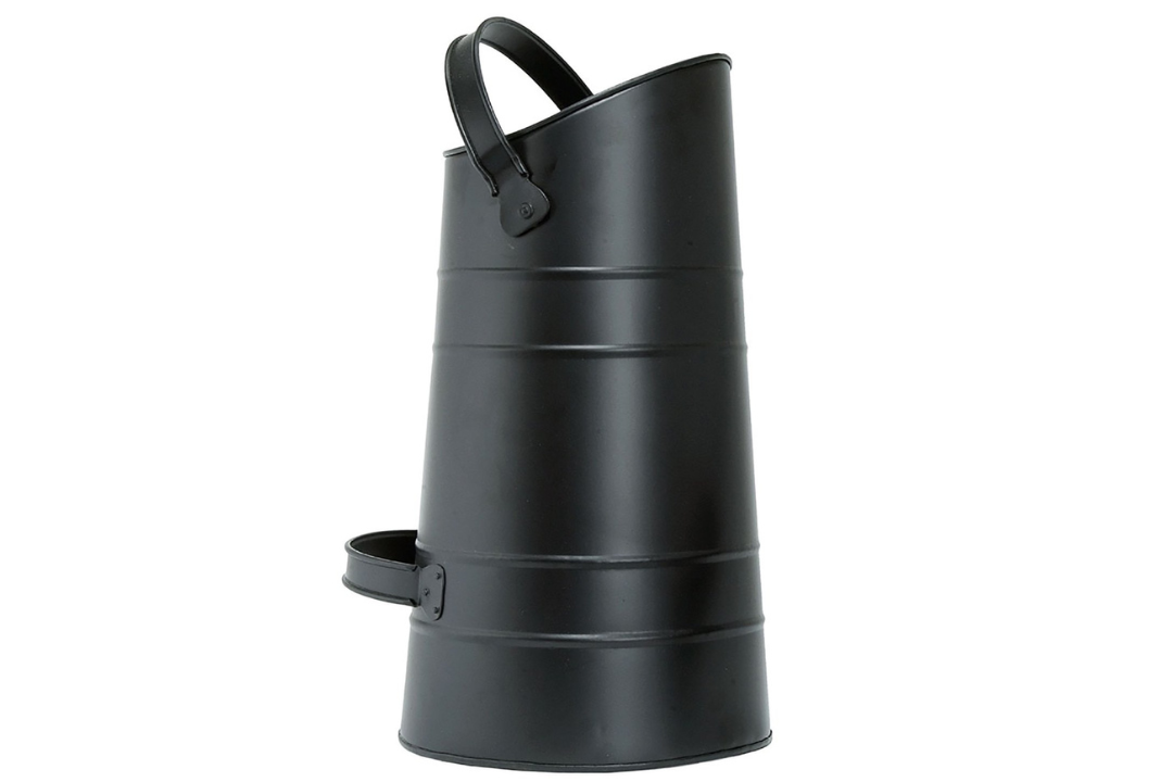 Black Pellet Scuttles Made from Galvanized Steel