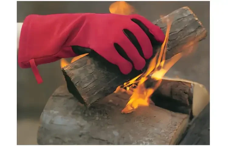 FlameX Deluxe Fireplace And BBQ Gloves (Pair)