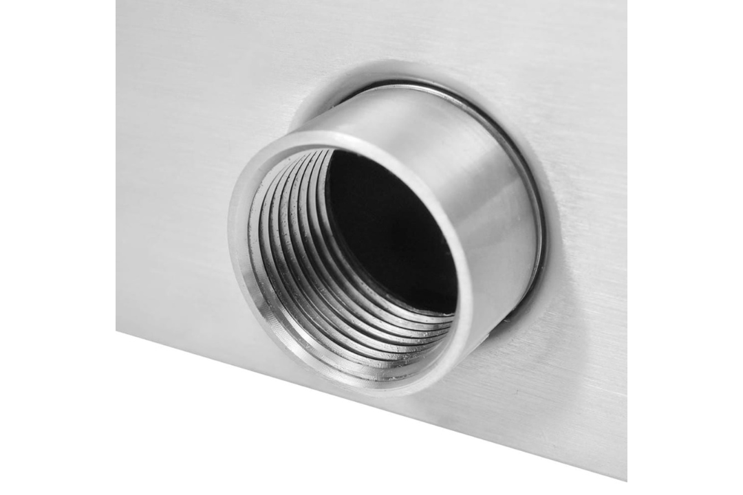 Stainless Steel Pool Fountain 45x30x65 cm Hose Connector Details