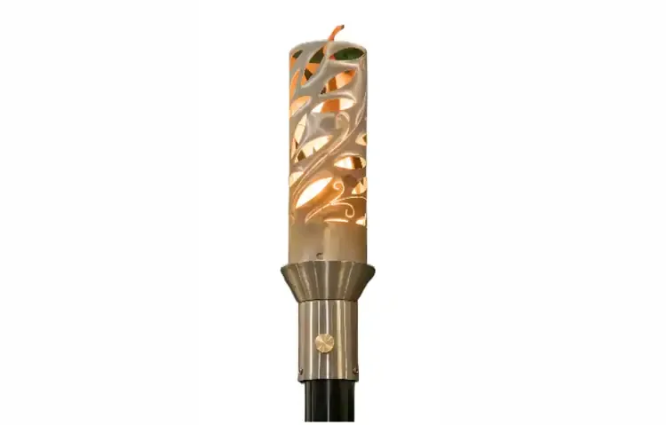 Havana Stainless Steel Gas Tiki Torch Head – Sleek Outdoor Flame Lighting