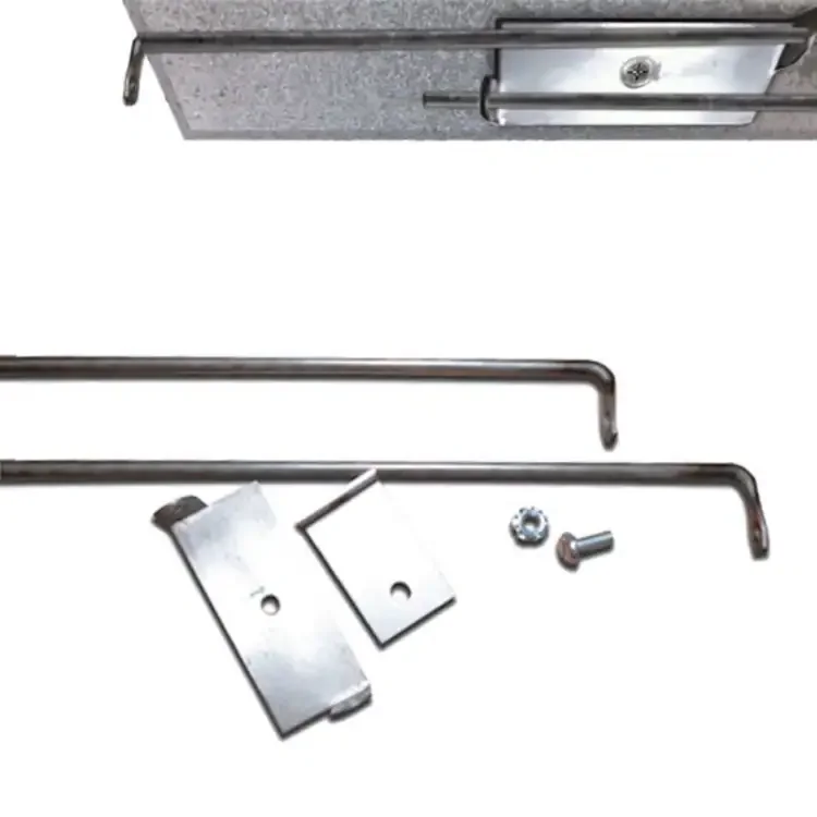 Angled Mesh Curtain Rod