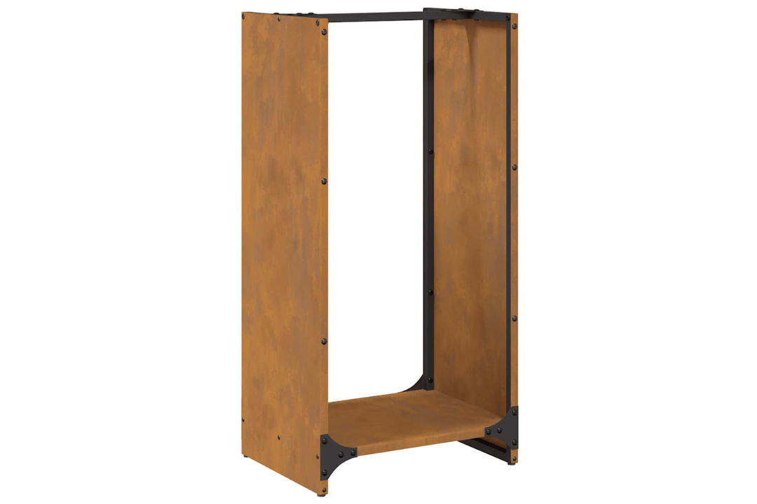 Heavy-Duty Firewood Rack 40 x 30 x 80 cm Weathering Steel