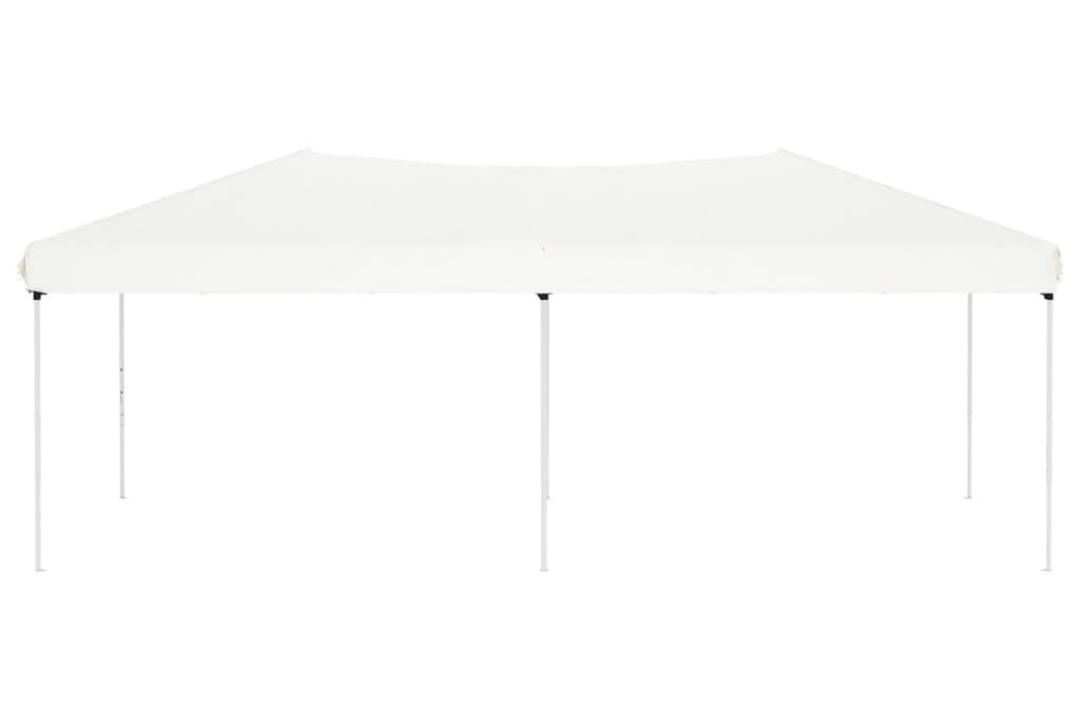 UV-Resistant Folding Party Tent 3 x 6 m in White with 210D Oxford Fabric with Silver Coating