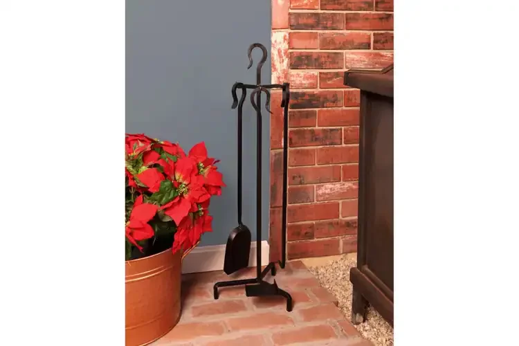 Berlin Tool Sets – Minimalist Wrought Iron Fireplace Accessories