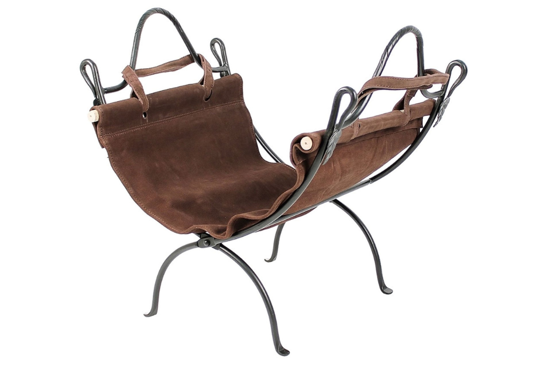 Folding Wrought Iron Log Holder