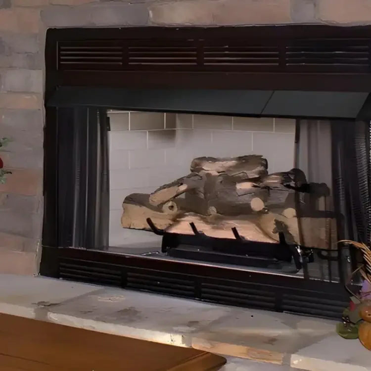 28" to 48" Matte Black Adjustable Surface-Mount Fireplace Hood