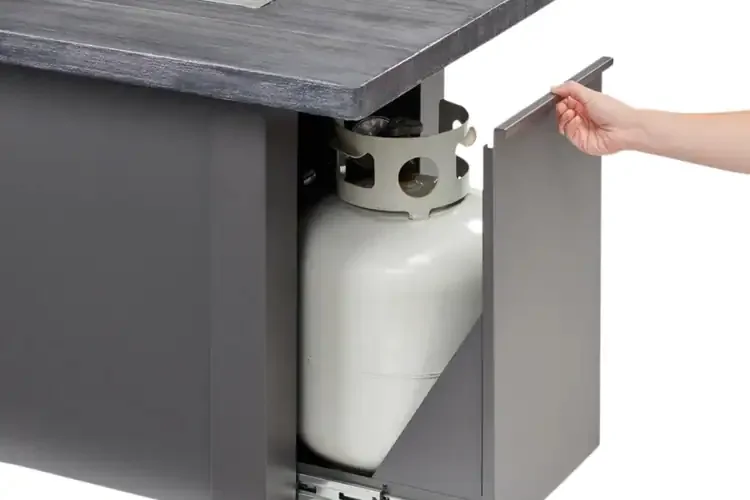 Havenwood 62" Gas Fire Pit Table Hidden Access Door