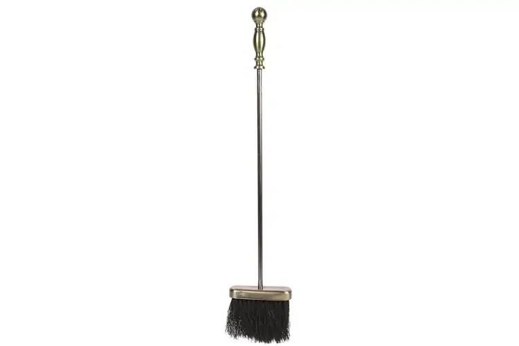 Sutton Fireplace Tool Set Brush in Antique Brass