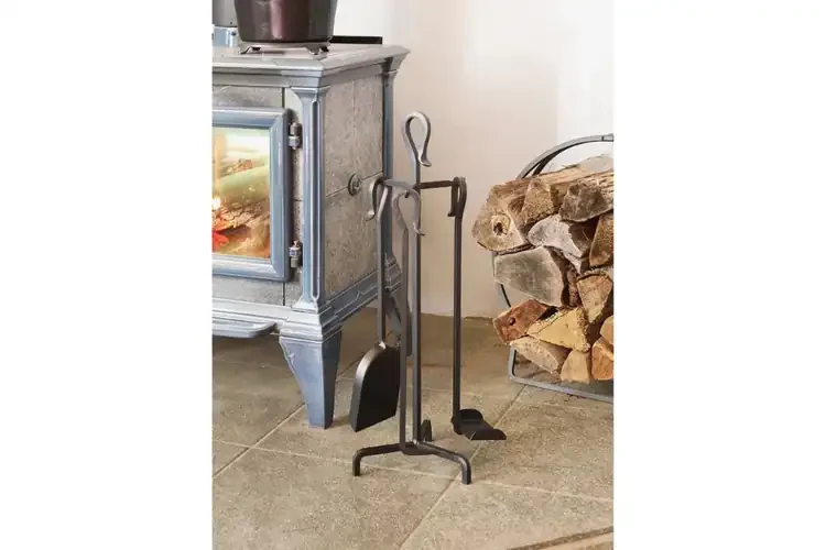 Berlin Mini Tool Set – Minimalist Wrought Iron Fireplace Accessories