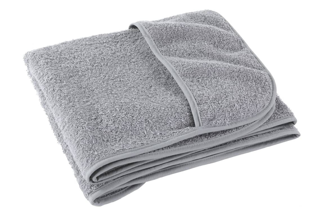 Absorbent Beach Towels 4 pcs – 60 x 135 cm in Gray with 400 GSM Cotton Blend