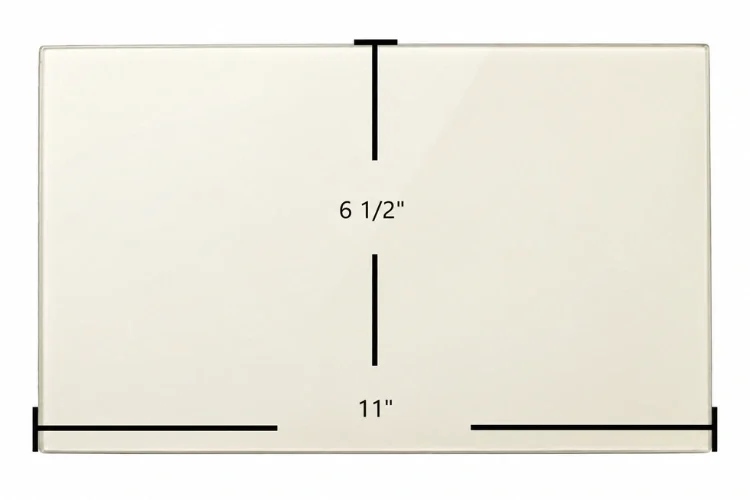 Earth Stove 1002 Side Ceramic Glass Panel – 11" x 6 1/2"