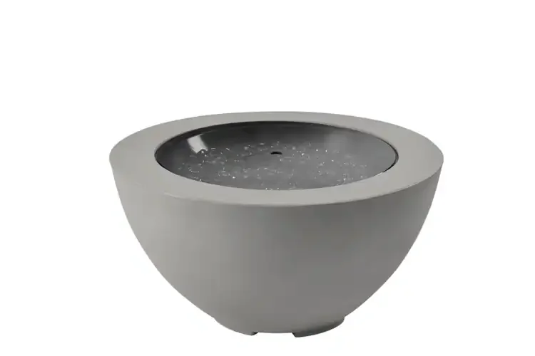 Cove 29" Natural Gray Round Gas Fire Pit Bowl Cover Included