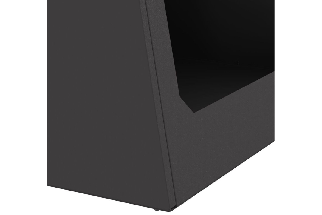 Durable Fire Pit Pyramid 50 x 50 x 51 cm in Black Cold-Rolled Steel