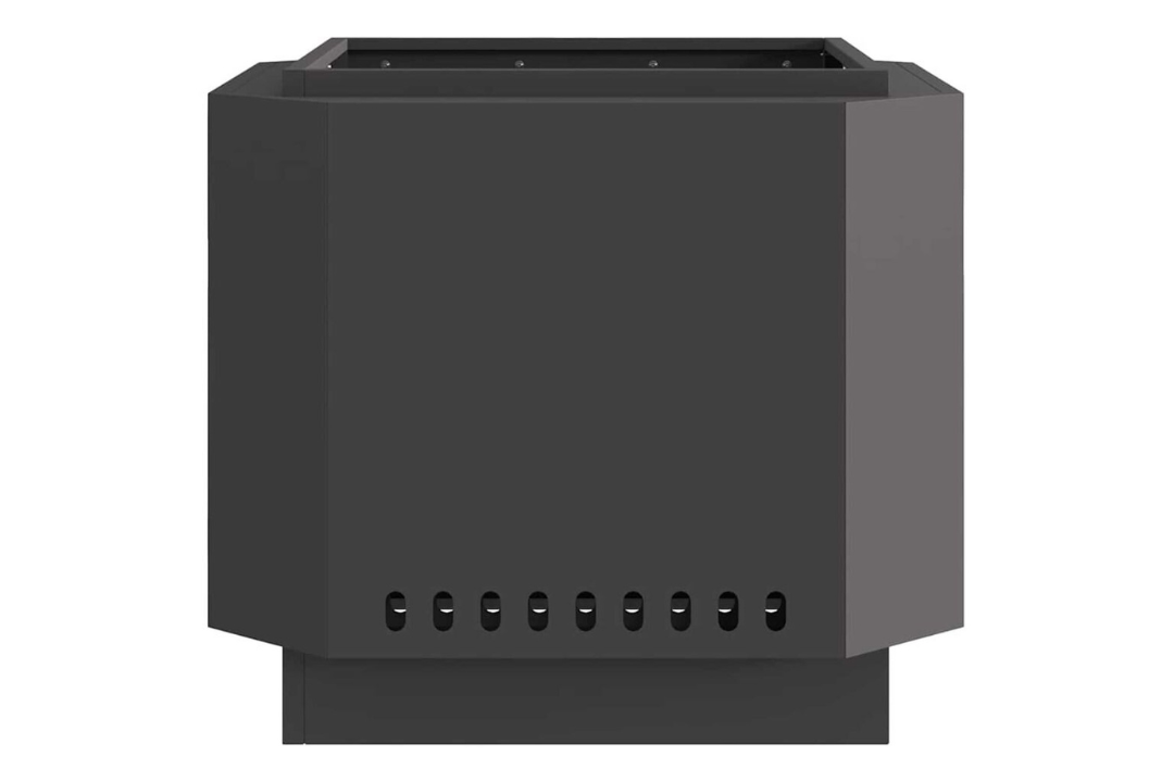 Smokeless Fire Pit 58 x 58 x 51 cm in Black Powder-Coated Finish Cold-Rolled Steel