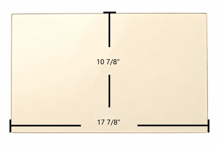 Blaze King 40 Ceramic Glass Panel – 17 7/8" x 10 7/8"
