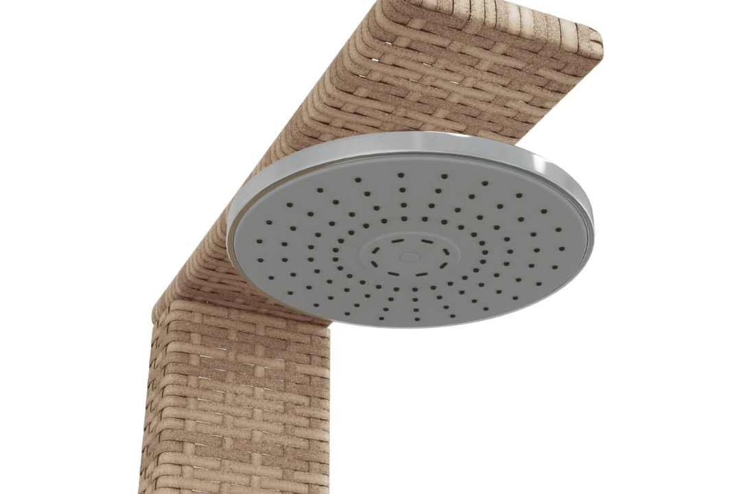 Outdoor Shower 50x55x224 cm in Beige with 8 Inches Top Spray