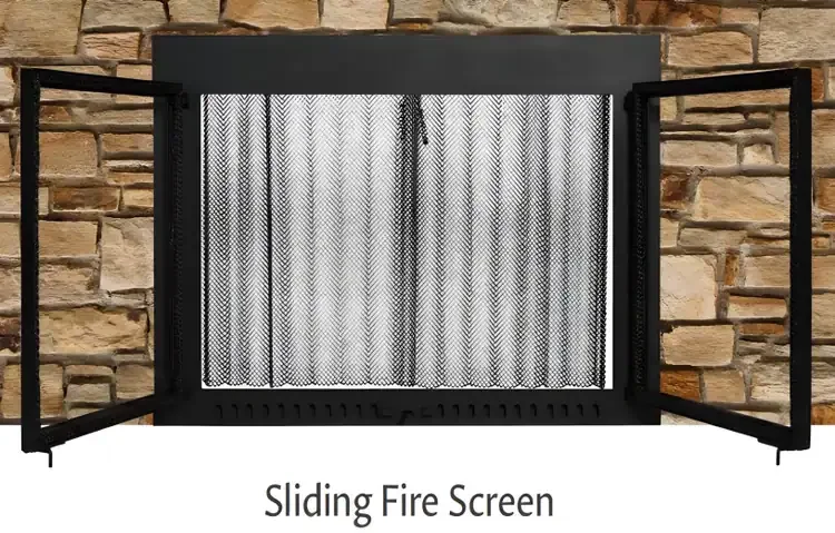 Supreme Air Sealed Fireplace Doors with Ceramic Glass Sliding Mesh Curtain