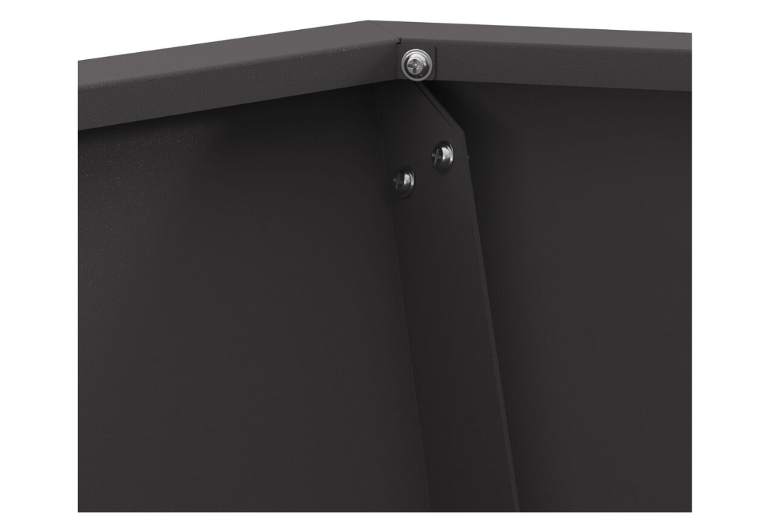 Rust-Resistant Hexagonal Black Fire Pit 50 x 50 x 40 cm Cold-Rolled Steel