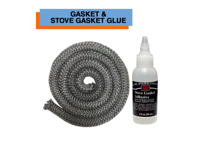 6 Ft x 7/8" Lopi Wood Stove Door Gasket with Clear Gasket Adhesive