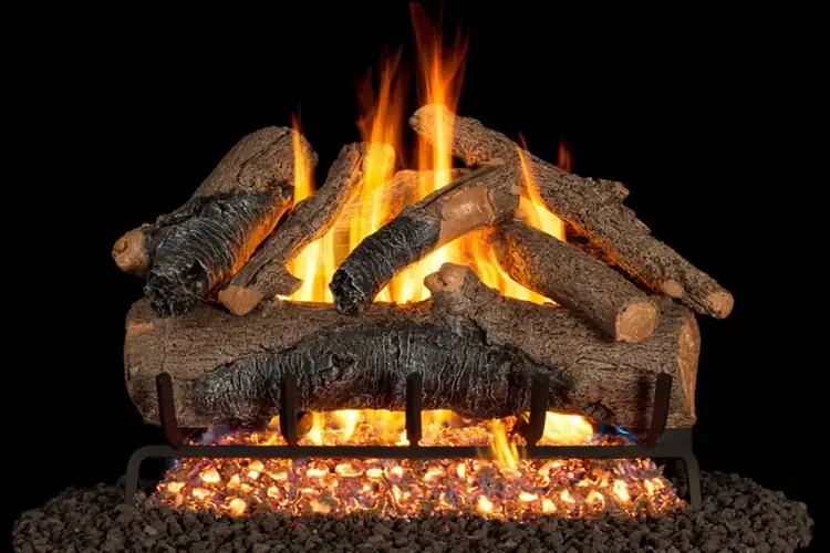 Real Fyre Colonial Oak 18" Outdoor Gas Log Set with Burner