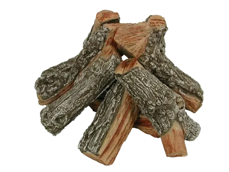 Rasmussen 12" Bark-Split FPBR Fire Pit Gas Logs