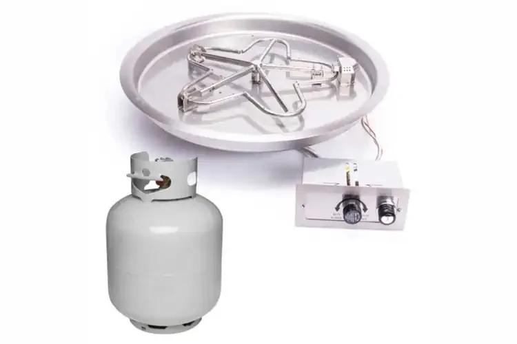 HPC Round Bowl Inserts Push Button Ignition Standard Burner Small Tank