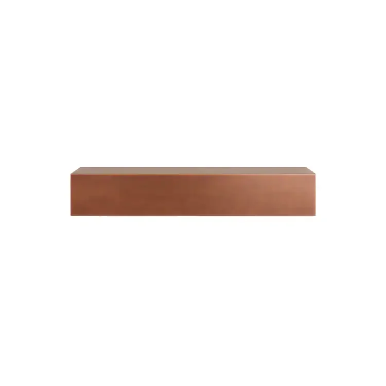 Design Specialties Redwood Steel Hand Crafted Finish Steel Mantel Shelf