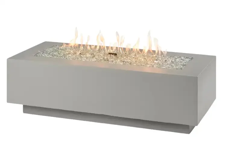 Cove Linear Natural Grey 54" Gas Fire Pit Table Cover