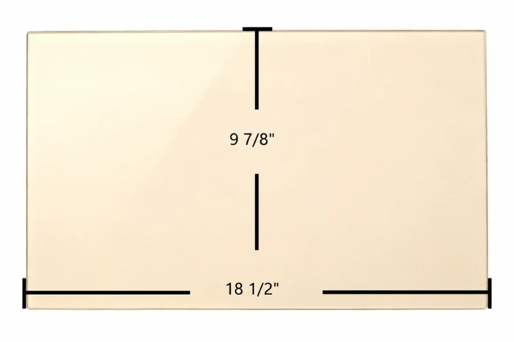 Regency GFI55 Ceramic Glass Panel – 15 3/8" x 9"