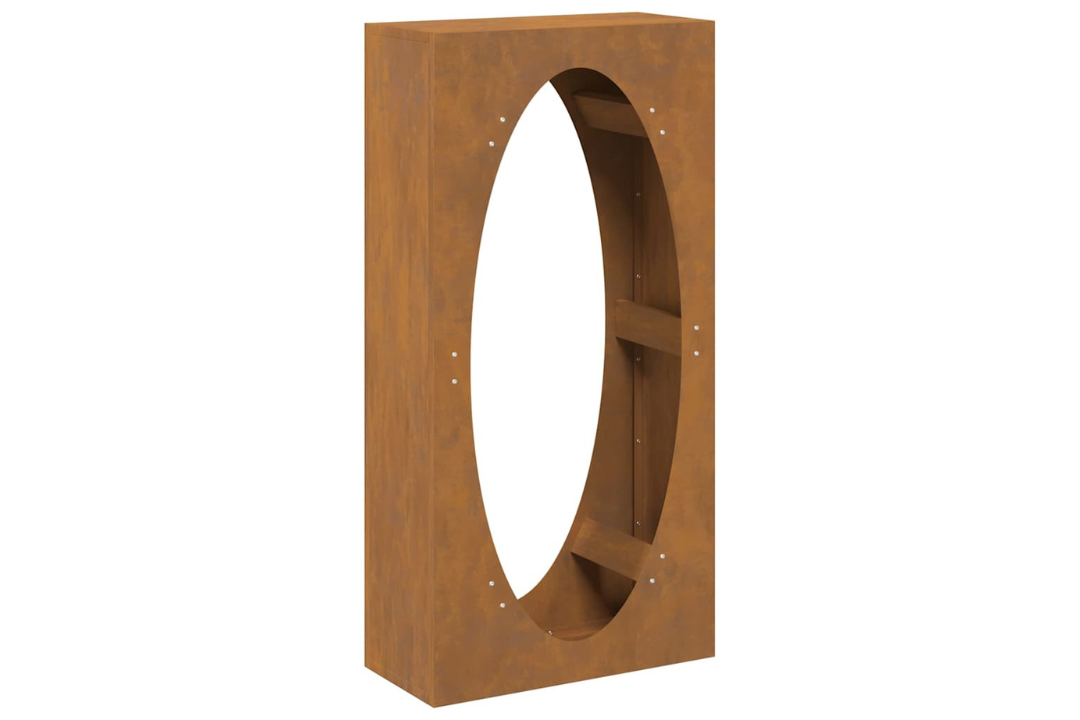 Firewood Rack 50 x 23 x 100 cm in Weathering Steel