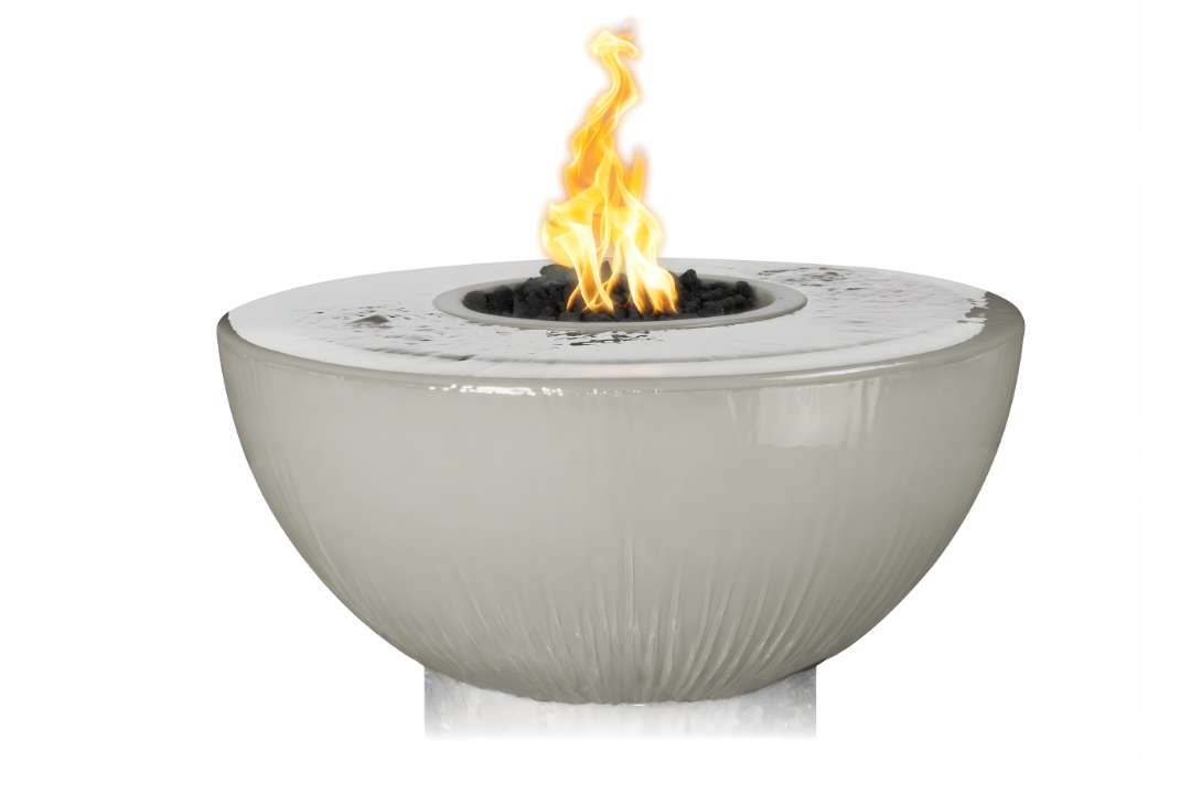 The Outdoor Plus 38" Sedona 360° Spill Fire & Water Bowl - Ash