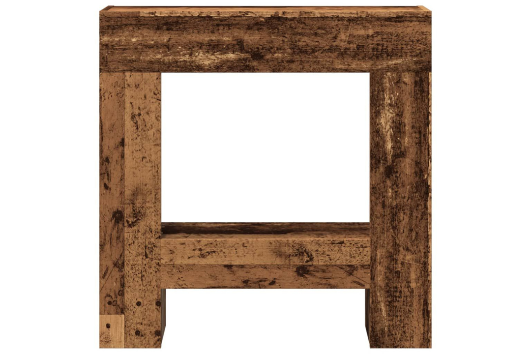 High-Quality Fireplace Surround 81 x 18 x 82 cm in Old Wood Made of Engineered Wood