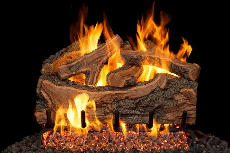 Real Fyre Rugged Forest Split 30" Outdoor Gas Log Set with Burner