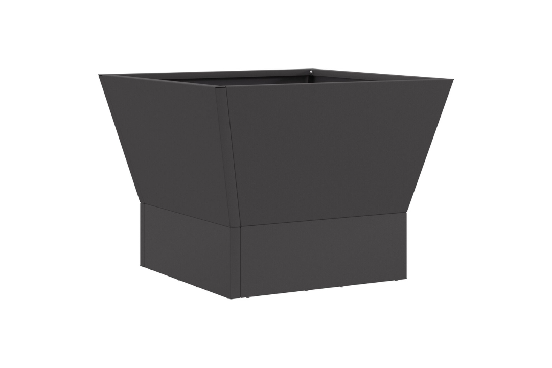 Square Fire Pit 40 x 40 x 30 cm in Black