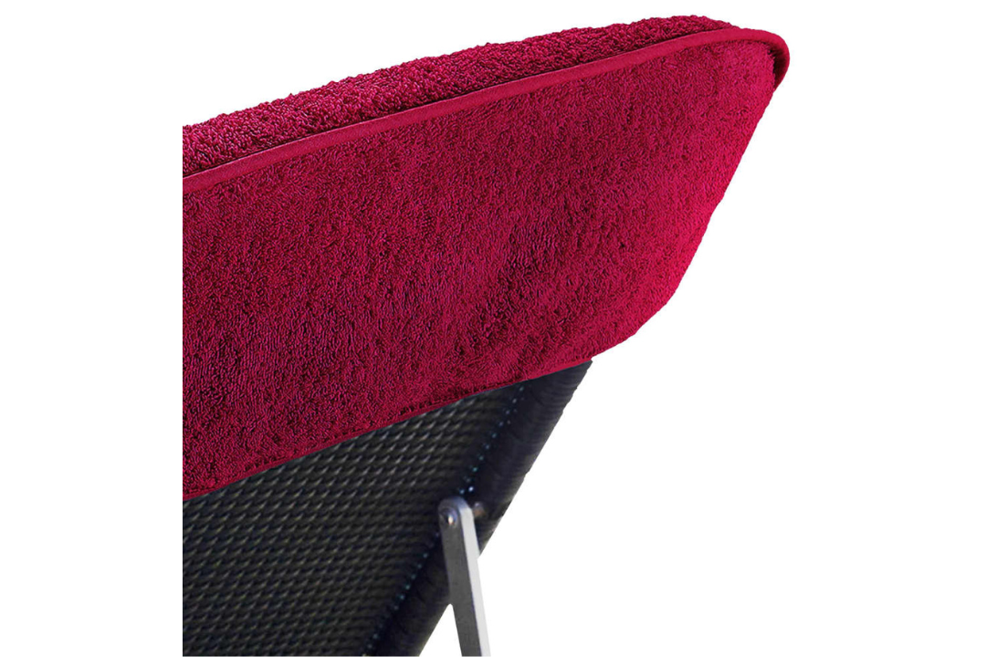 Versatile Beach Towels 4 pcs – 60 x 135 cm in Burgundy Red with 400 GSM Cotton Blend