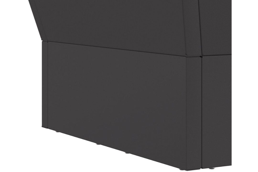 High-Quality Square Fire Pit 40 x 40 x 30 cm in Black Cold-Rolled Steel