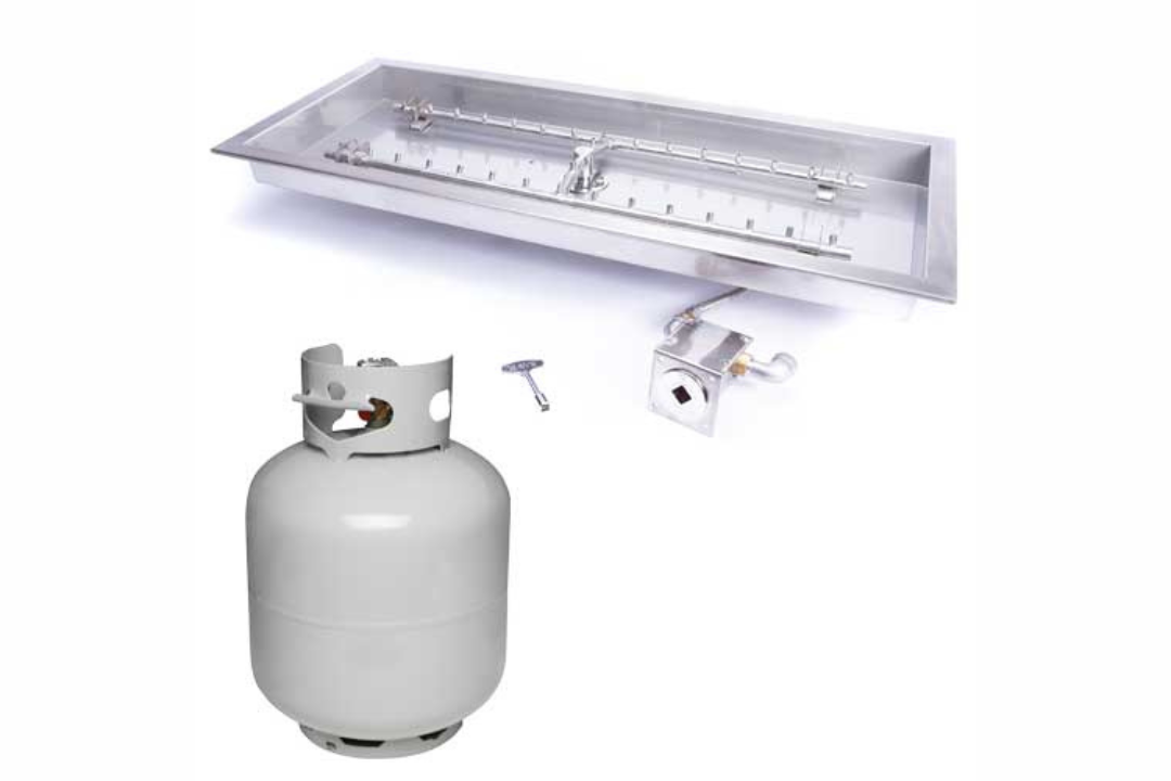HPC Rectangle H-Burner Inserts Manual Ignition small tank