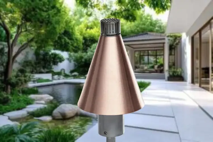 Fire by Design Copper Cone Manual Light Tiki Torch