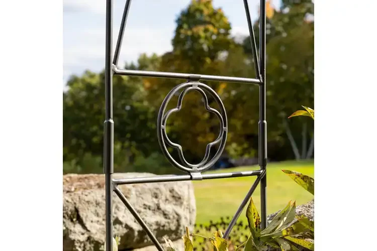 Quatrefoil Arbor Crafted Using Traditional Blacksmithing Techniques