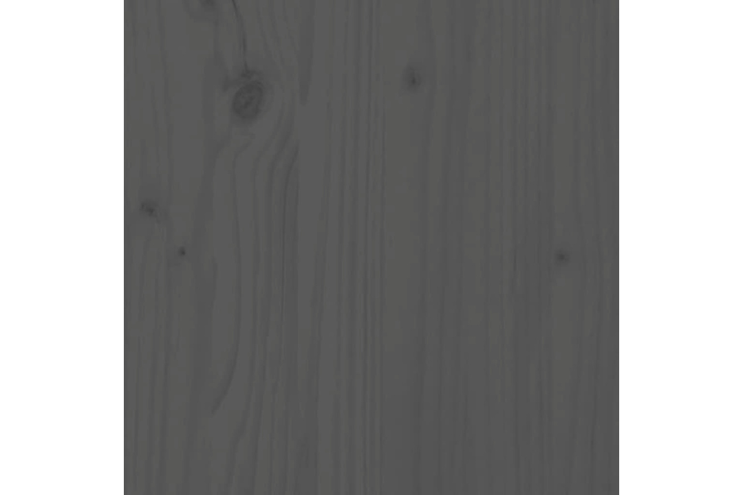 Plant Stand Multi-Tier Shelf for Indoor & Outdoor Plants 104.5x25x77.5 cm Made of Solid Wood Pine in Gray with Straight Wood Grain