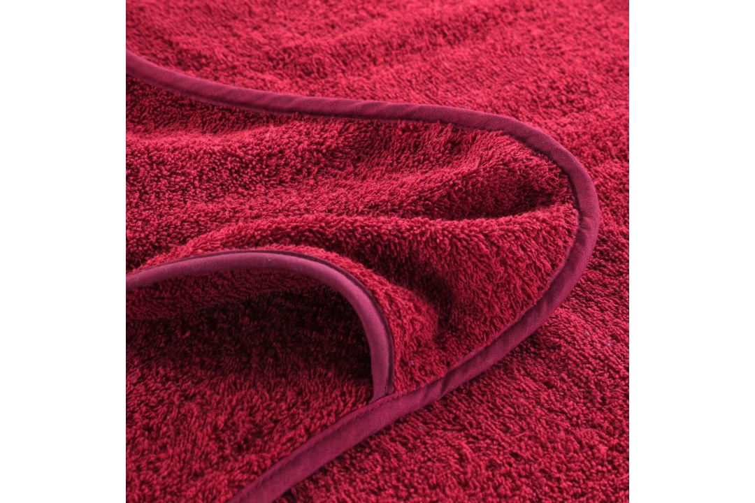 Beach Towels 2 pcs 75x200 cm Fabric 400 GSM in Burgundy Color