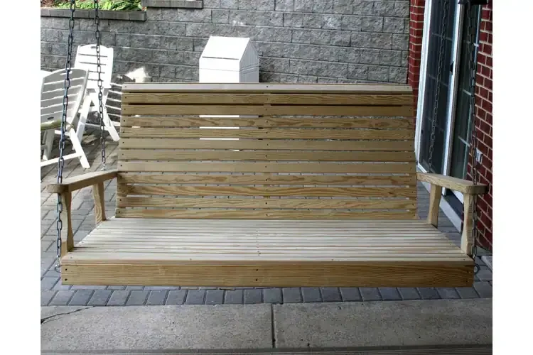 Treated Pine Rollback Swingbed With Zinc Plated Chains