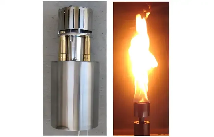 Bird Of Paradise Electronic Ignition Gas Tiki Torch With Vulcan Fire Module