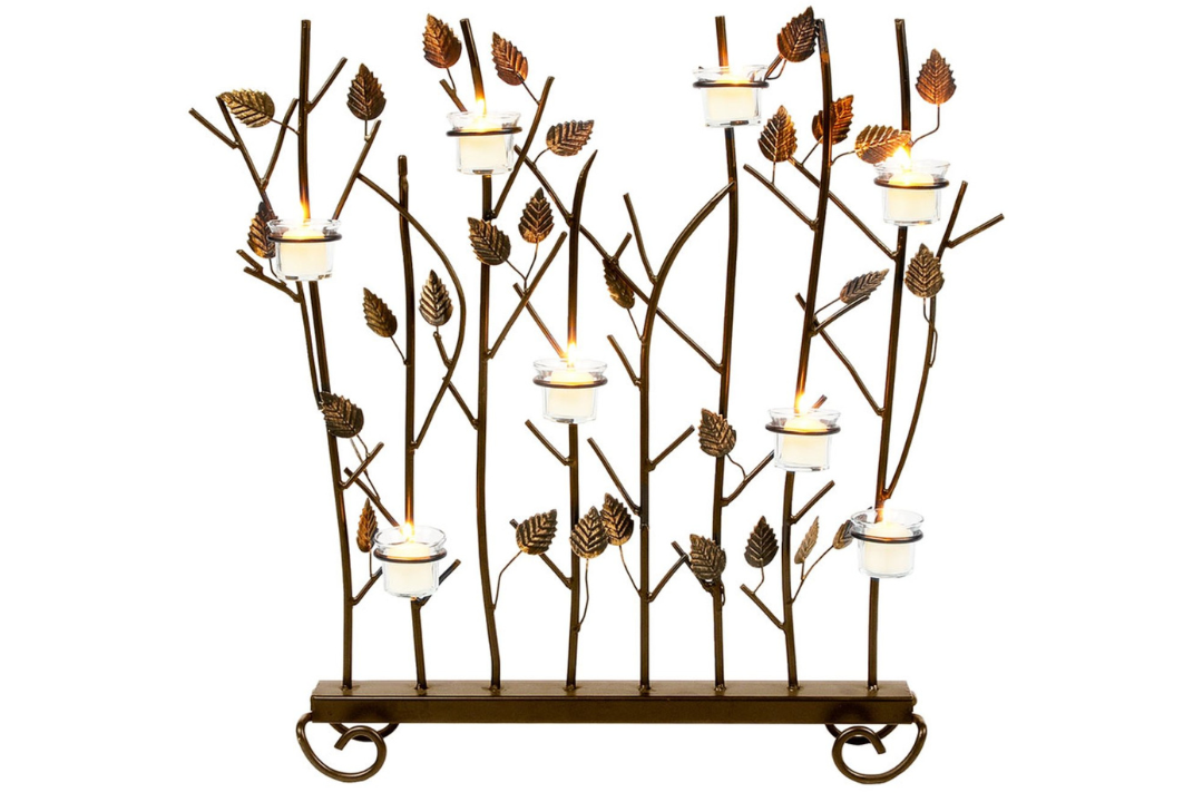 Votive Rings Fireplace Summer Screen Made of Wrought Iron