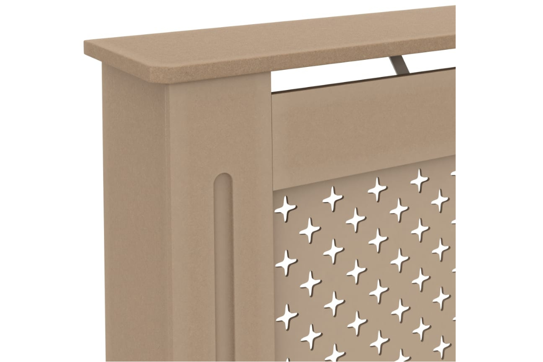 Sturdy Radiator Cover MDF 172 x 19 x 81.5 cm – Modern Slatted Cabinet in Brown