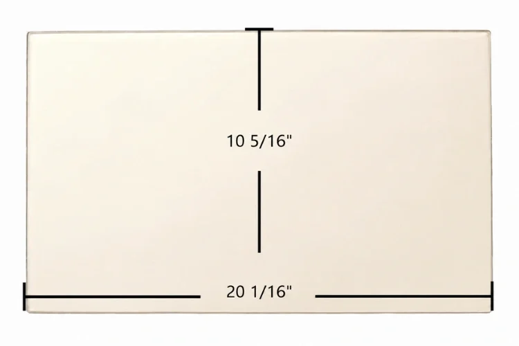 Osburn 2400 Ceramic Glass Panel – 20 1/16" x 10 5/16"
